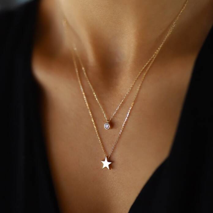 İkili Yıldızlı Kolye - 1