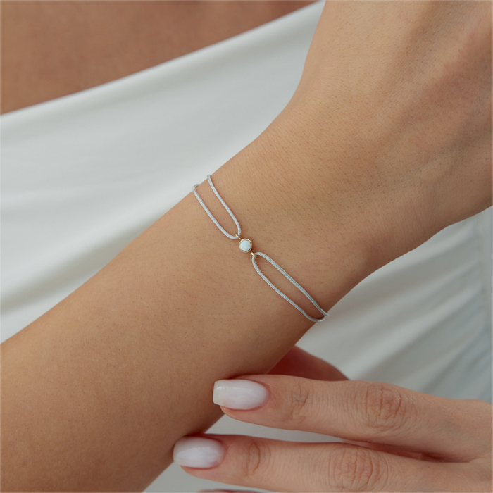 İkizler Burcu Moonstone İpli Bileklik - Simoro (1)