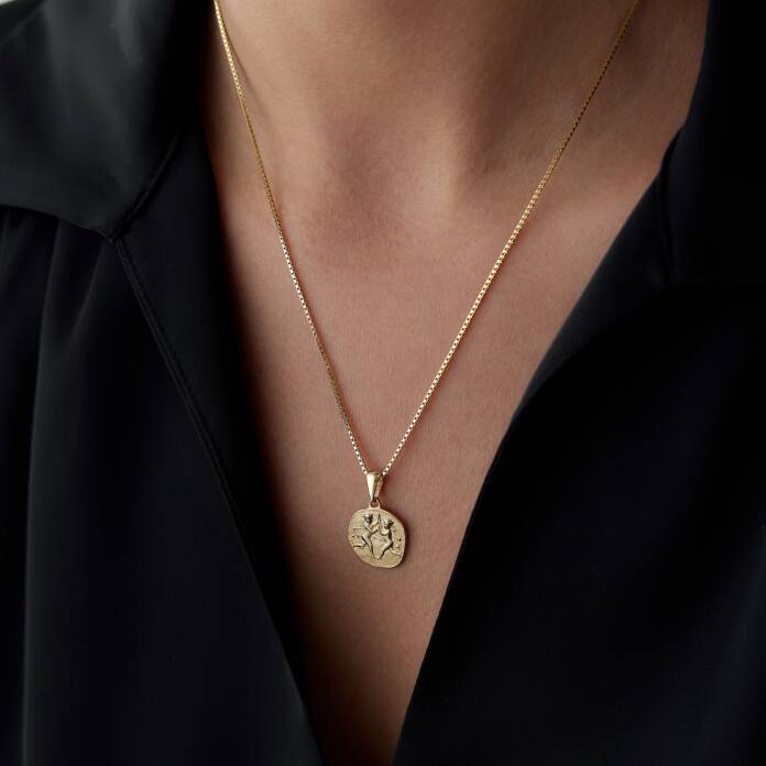 İkizler Burcu Plaka Kolye - 1