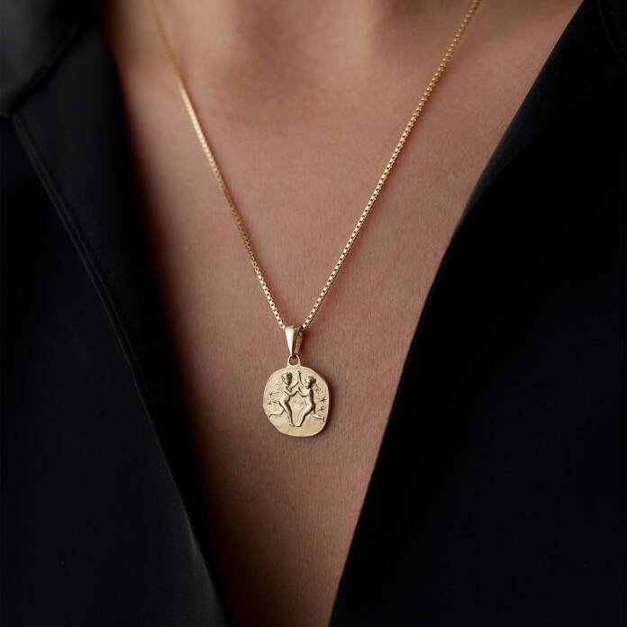 İkizler Burcu Plaka Kolye - 2