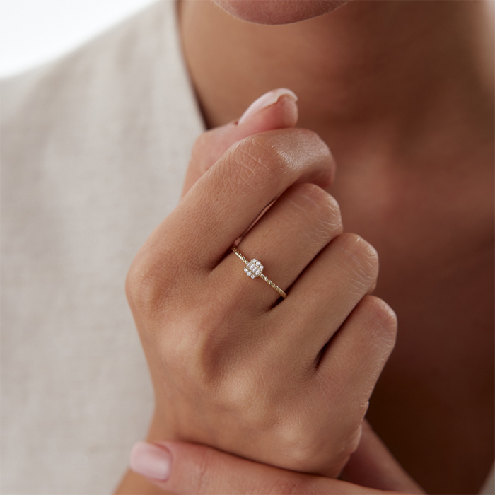 İnce Burma Baget Yüzük - Özer