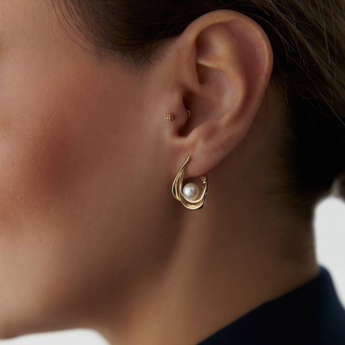 İnci Burgu Point Küpe - 1