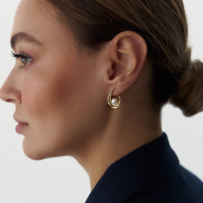 İnci Burgu Point Küpe - 2