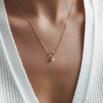 İnci Düğüm Kolye - Rayna