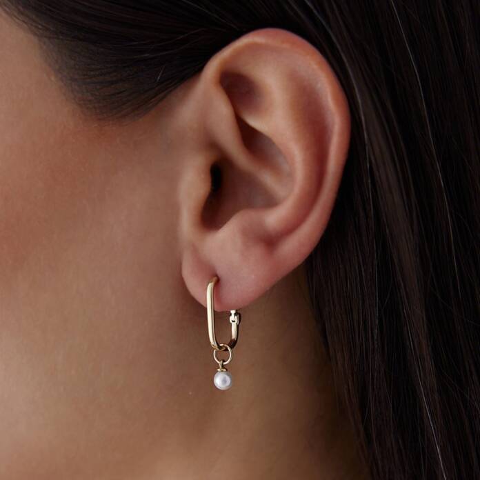 İnci Sallantılı Ataç Küpe - 1