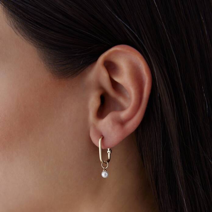 İnci Sallantılı Ataç Küpe - 2