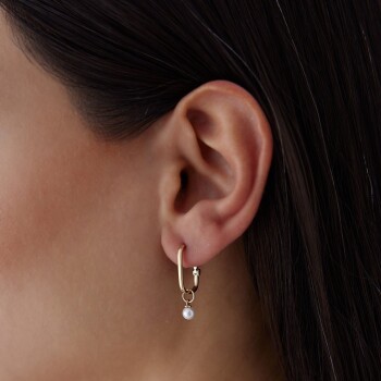 İnci Sallantılı Ataç Küpe - Cemart (1)