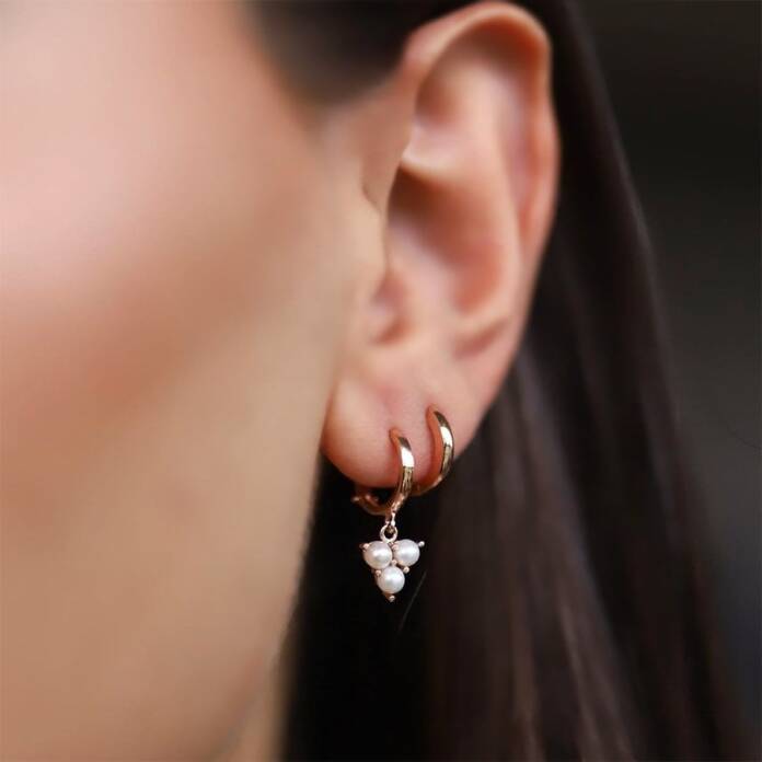 İnci Sallantılı Küpe - 1