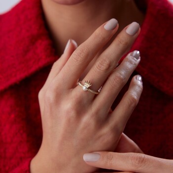 İnci Taç Yüzük - Rayna