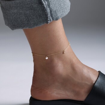 İnci Ve Yıldız Figürlü Halhal - Rayna