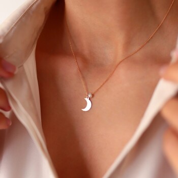 İncili Ay Kolye - Rayna (1)