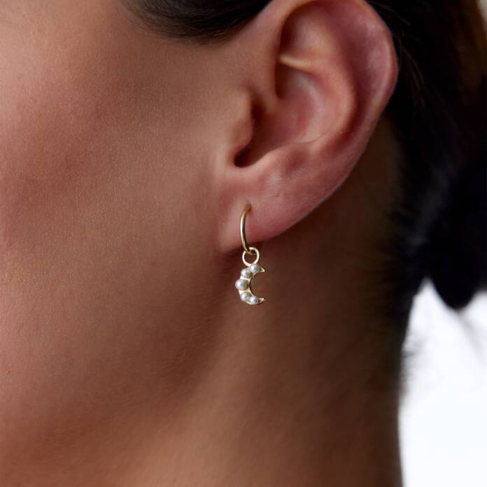 İncili Ay Küpe - 1