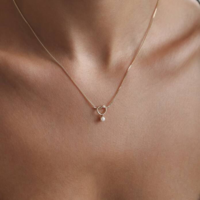 İncili Burgu Kolye - 1