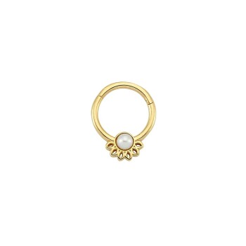 İncili Lotus Helix Piercing - Dianora
