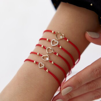 İpli Kalp Bileklik - Koçak