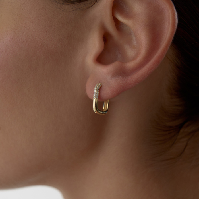 Işıltı Clip Küpe - Rayna