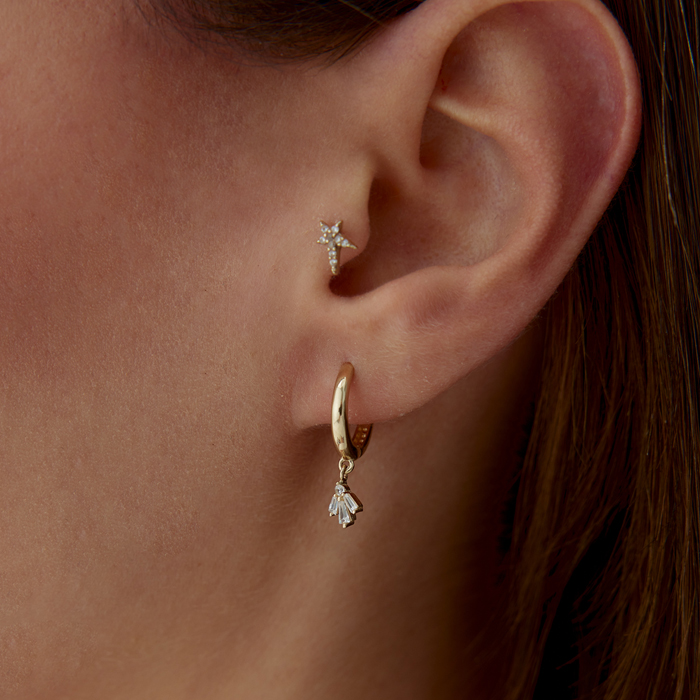 Işıltılı Uç Sallantılı Küpe - Rayna