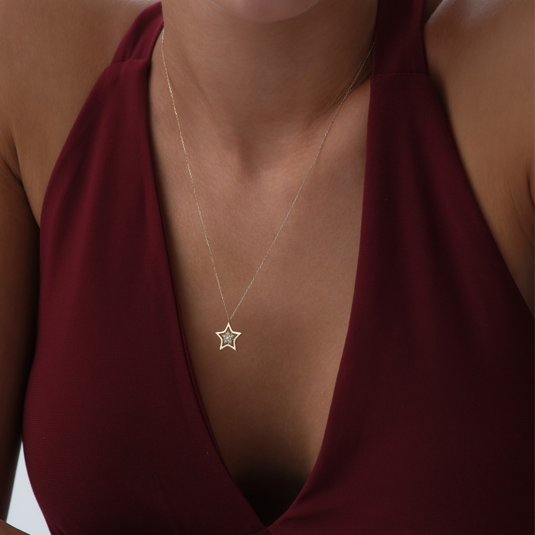Işıltılı Yıldız Kolye - 2