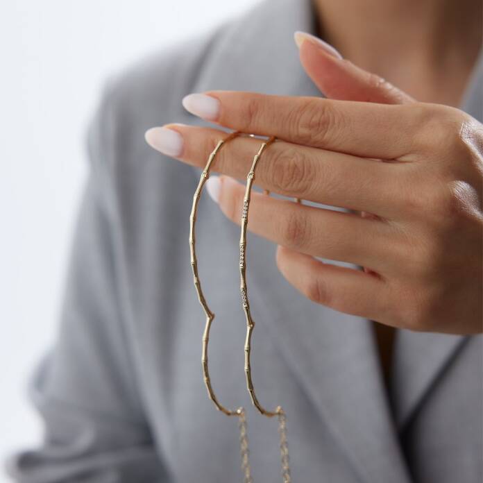 İskelet Taşlı Kemik Kelepçe - 2