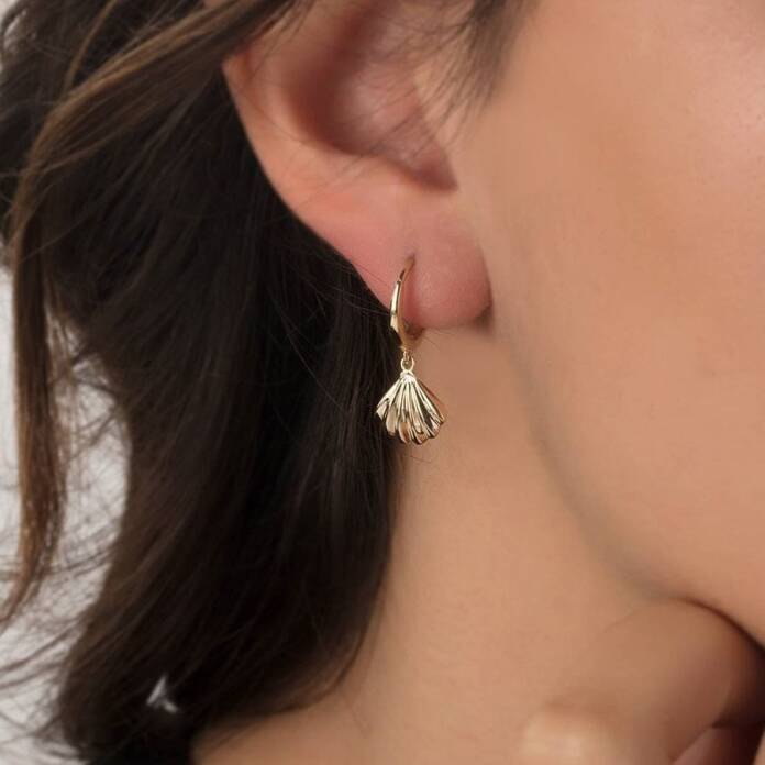 İstiridye Sallantılı Küpe - 1