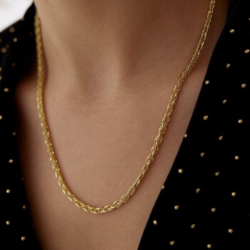 İtalyan Hasır Zincir - Mg Gold
