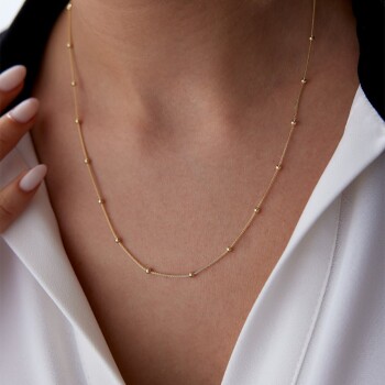 İtalyan Sıralı Ball Zincir - Taç