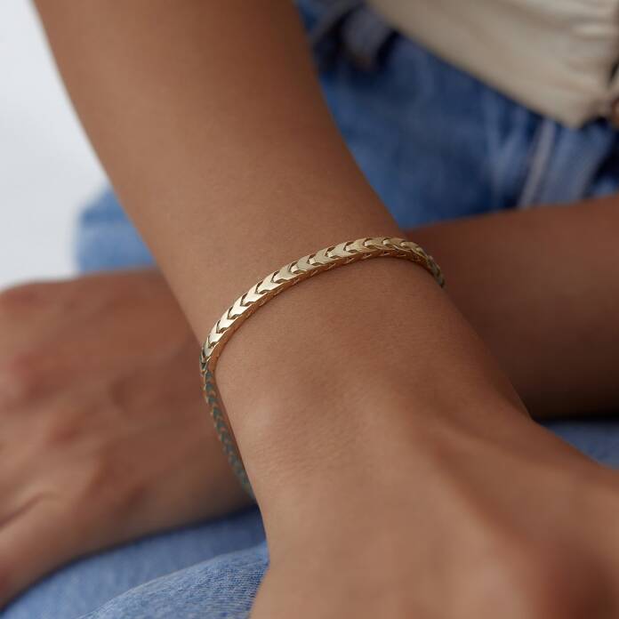 İtalyan Yassı Sense Bileklik - 2