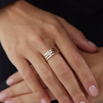 Izgara Çiçek Yüzük - Rayna (1)