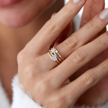 Izgara Yıldız ve Kalp Yüzük - Garo