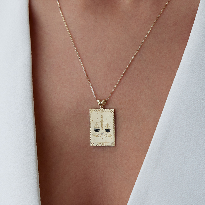 Justice Tarot Kolye - Simoro