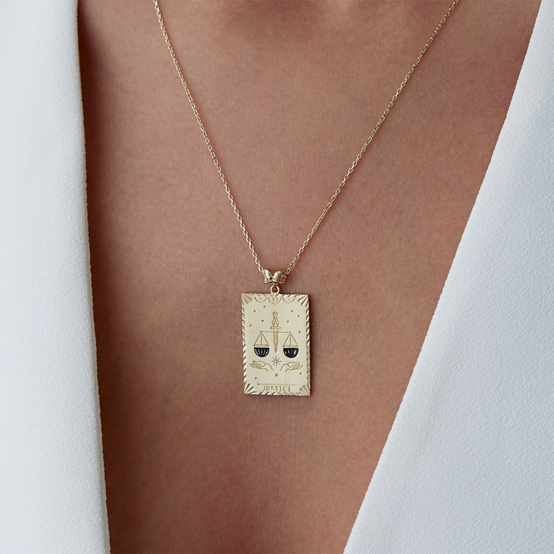 Justice Tarot Kolye - 1