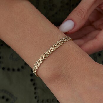 Kabartmalı Başak Bileklik - Milan