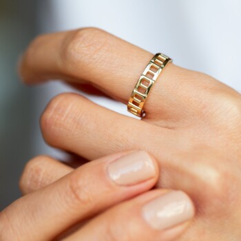 Kafes Detay Yüzük - 1