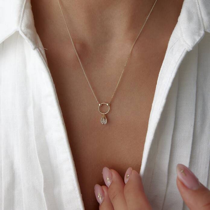 Kafes Göz Yaşı Kolye - 2