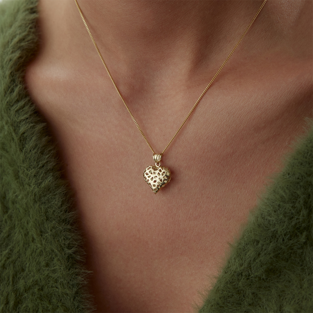 Kafes Kalp Kolye - 3