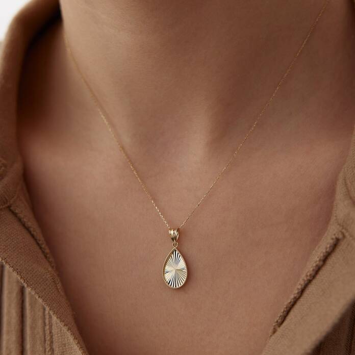 Kalemli Damla Kolye - 1