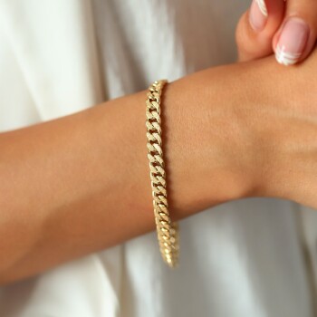 Kalemli Gurmet Bileklik - Mg Gold