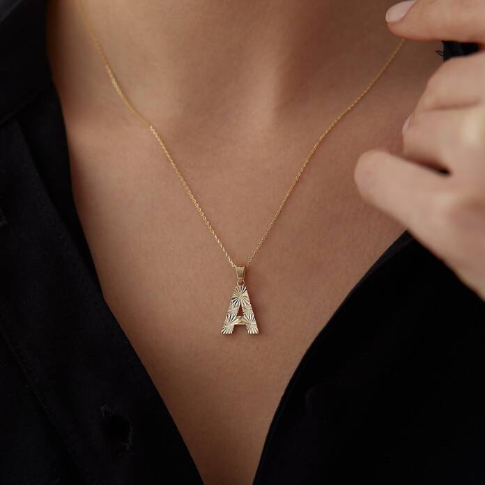 Kalemli Harf Kolye - 1