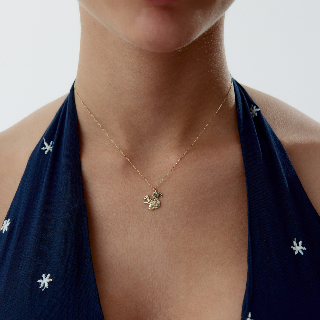 Kalemli Sincap Kolye - 1