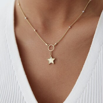 Kalemli Yıldız Dorika Kolye - 3