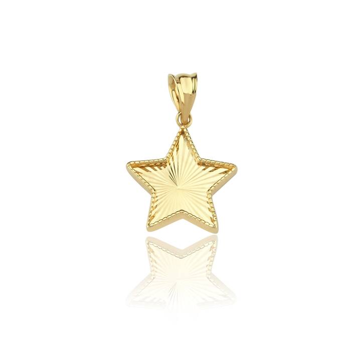 Kalemli Yıldız Kolye Ucu - 1