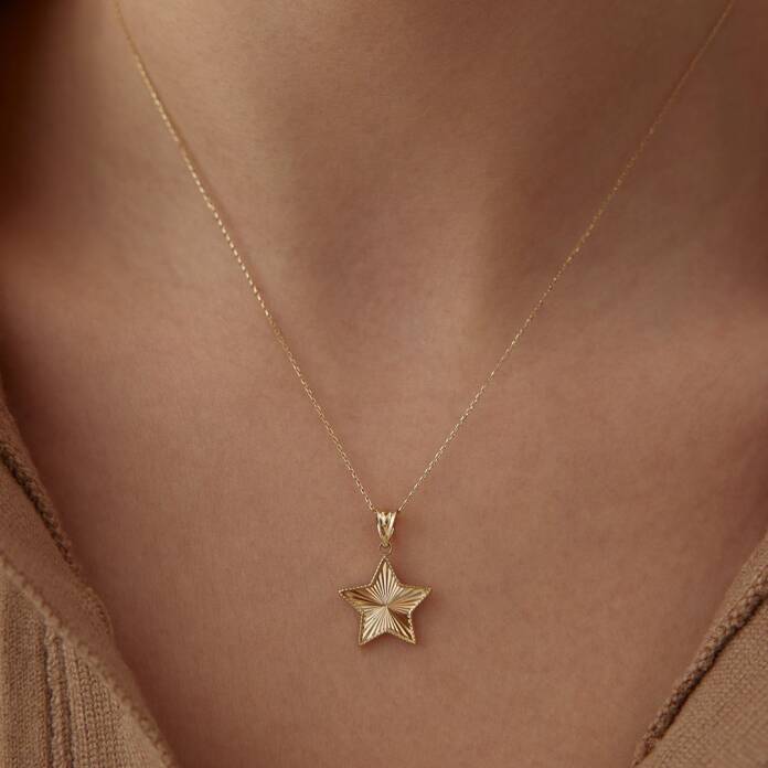 Kalemli Yıldız Kolye - 1