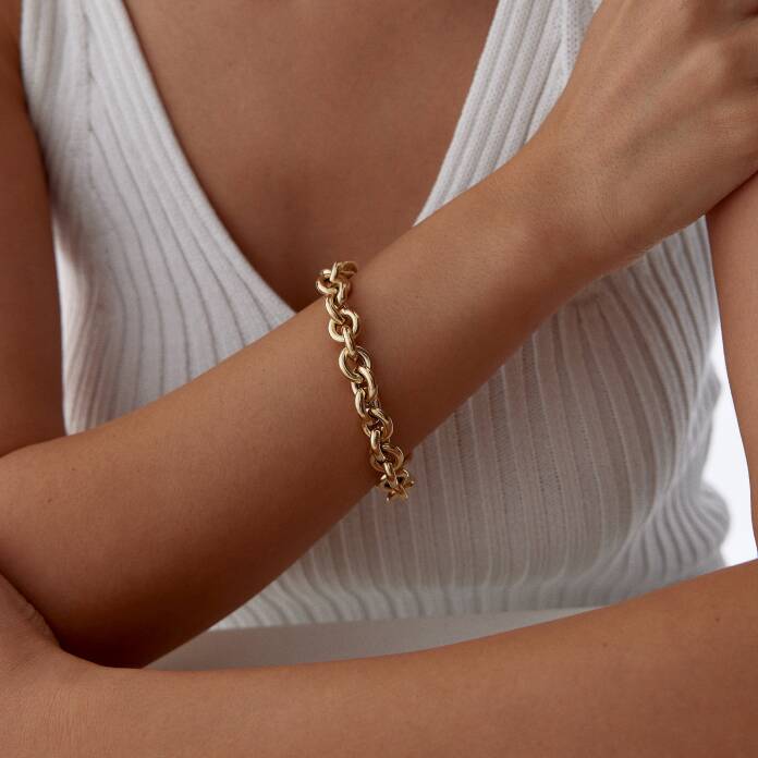 Kalın Doç Zincir Bileklik - 4