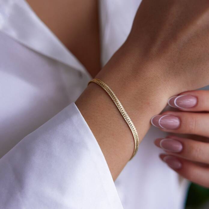 Kalın Yılan Derisi Bileklik - 1