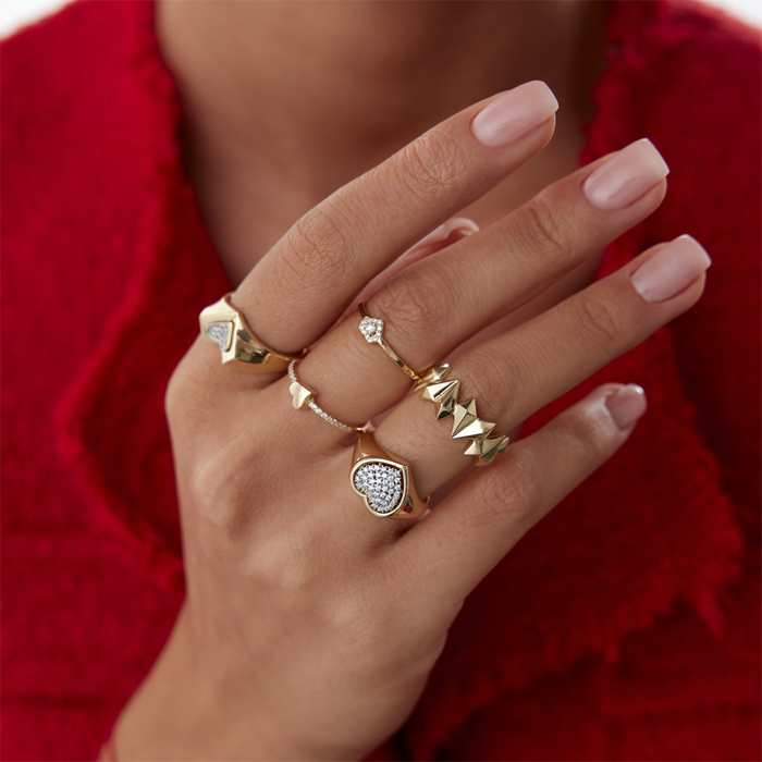 Kalp Figürlü Tamtur Yüzük - 3