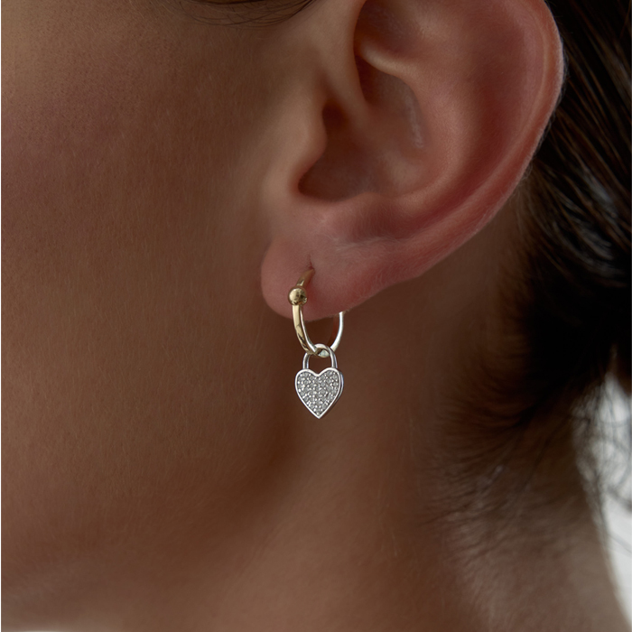 Kalp Halka Point Küpe - Gökhan Bera