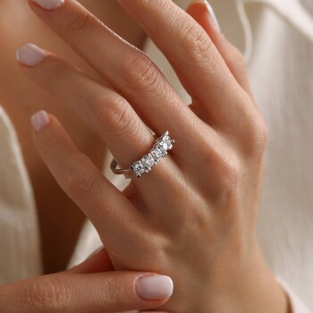 Kalp Kafes Beştaş Yüzük - Oragold Orhan