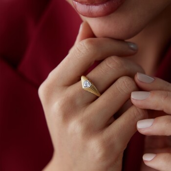 Kalp Katman Yüzük - Cemart (1)