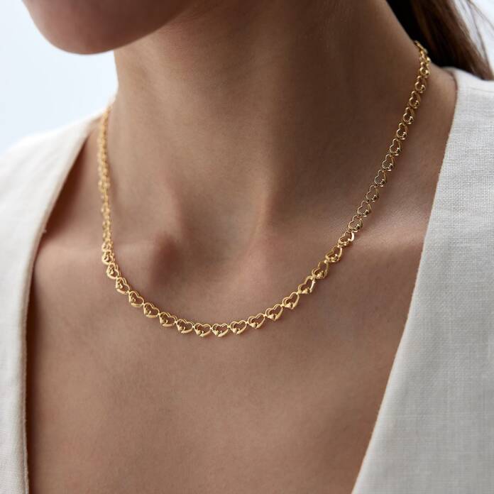 Kalp Motif Zincir - 3