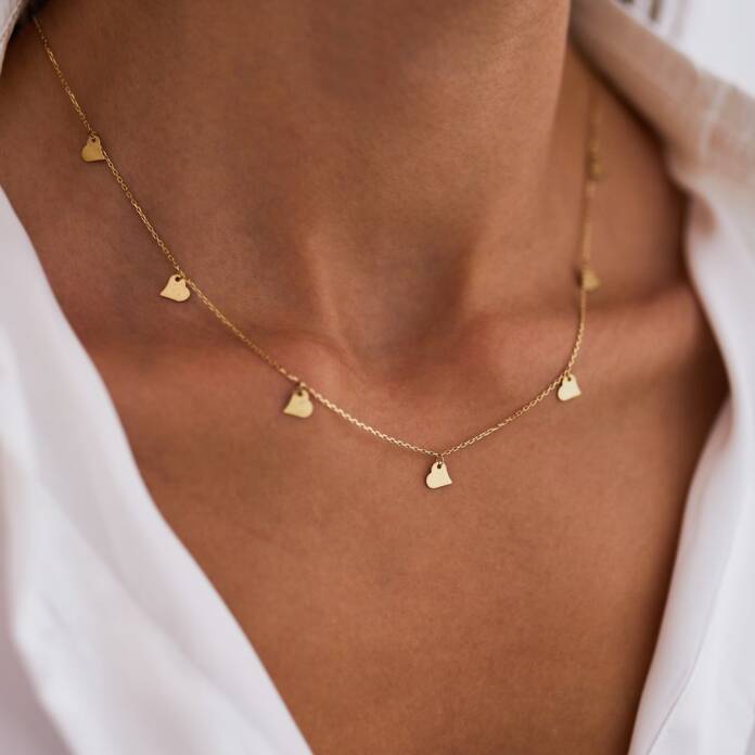 Kalp Plaka Kolye - 1